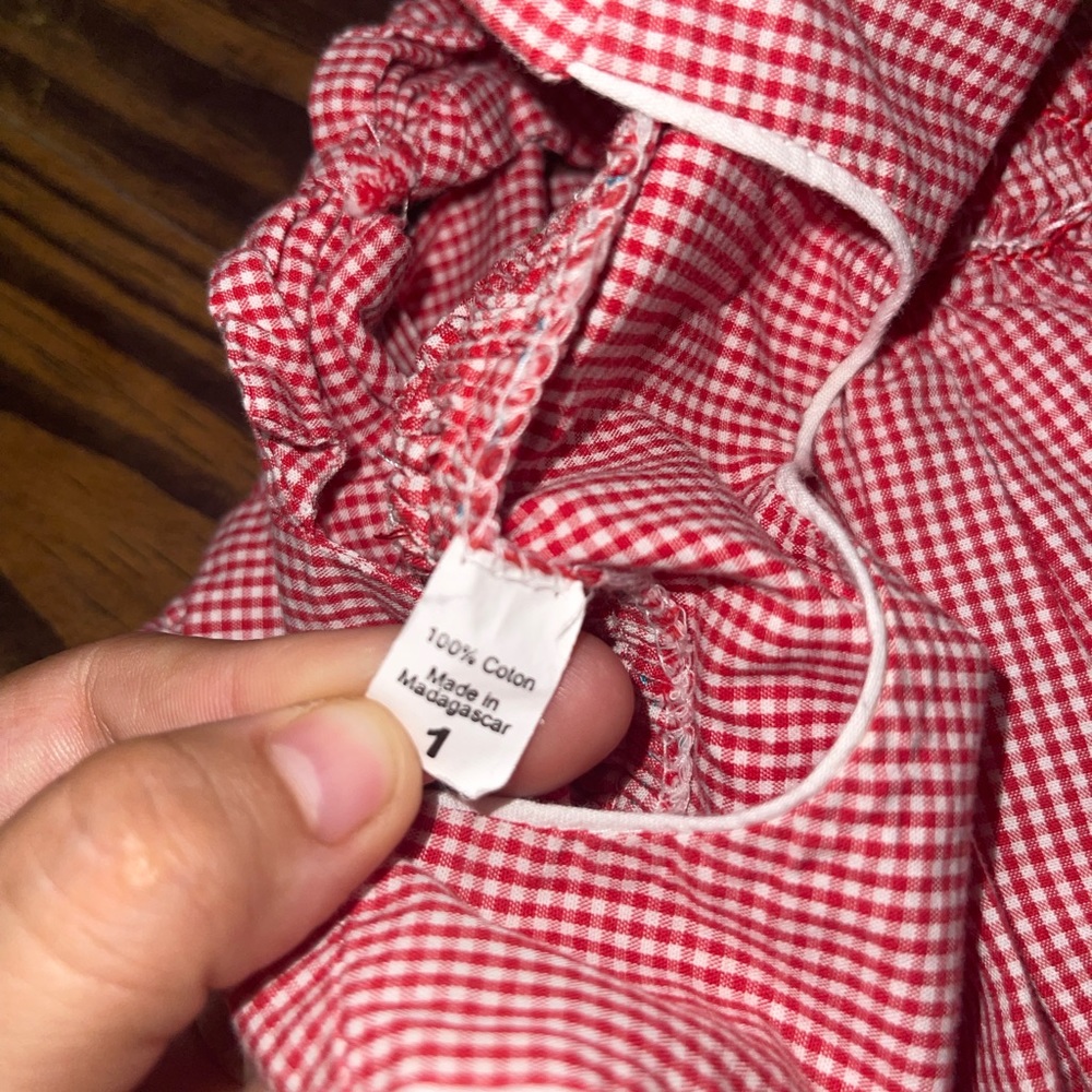 Red baby girl dress